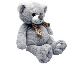 Peluche ours en acrylique gris (20 cm)