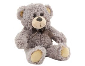 Peluche ours en acrylique gris foncé (30 cm)