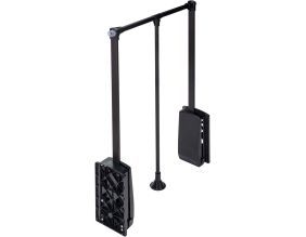 Penderie rabattable noire pour armoire Hang (Largeur réglable de 45 à 60 cm)