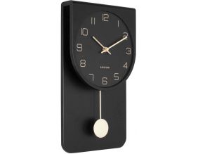 Pendule en bois Casa 22 x 39 cm (Noir)