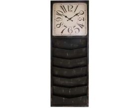 Pendule en bois étagères intégrées Clock