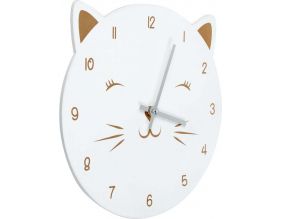 Pendule chat doré 30 cm