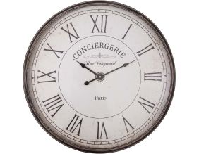 Pendule ronde en fer Conciergerie 61 cm