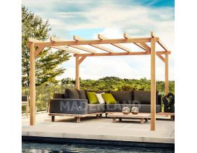 Pergola en bois lamellé-collé Linares (400 x 300 cm)