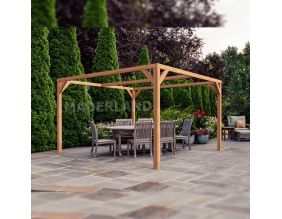 Pergola en bois lamellé-collé Tarragona (300 x 300 cm)