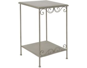 Petit meuble d'appoint métal et bois Megeve