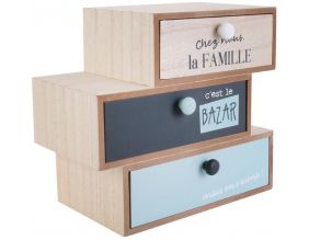Petit rangement 3 tiroirs Famille