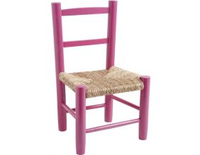 Petite chaise bois pour enfant (Framboise)