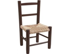 Petite chaise bois pour enfant (Marron)