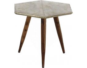 Petite table en bois de rose d'Inde (Argent)