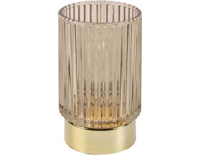 Photophore avec bougie led Line (Ambre)