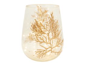 Photophore en verre Fougère (Petit modèle)
