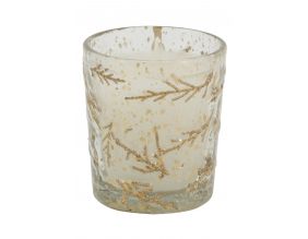 Photophore en verre doré (1 bougie)