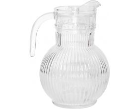 Pichet en verre strié 1.8 litres