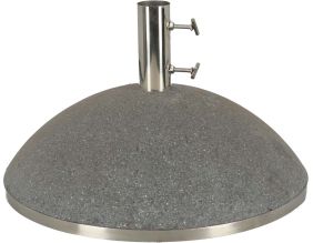 Pied de parasol en granit 43,9 Kgs (Gris foncé)