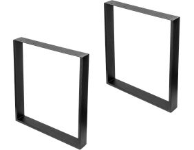 Pieds rectangulaires pour table Square (Noir)