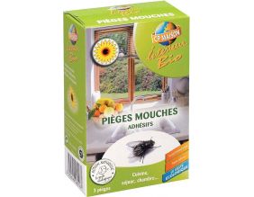 3 pièges à mouches adhésifs