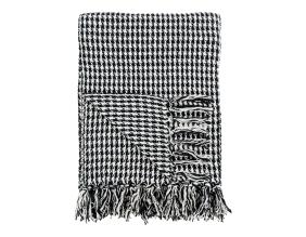 Plaid Pied-de-poule en coton