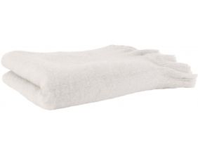 Plaid en coton Cuddle 130 cm (Blanc)