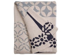 Plaid coton Riverway gris 130 x 180 cm