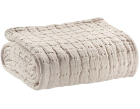 Plaid en coton Swami 130 x 200 cm (Lin)