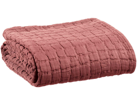 Plaid en coton Swami 130 x 200 cm (Sienne)