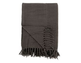 Plaid 100% coton 130 x 170 cm (Chocolat)