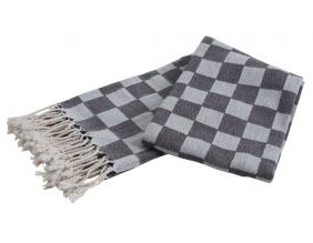 Plaid en coton damier