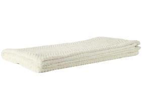 Plaid fausse fourrure en polyester Natural 120 x 150 cm
