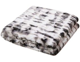 Plaid imitation fourrure Opulence ombre 140 x 200 cm
