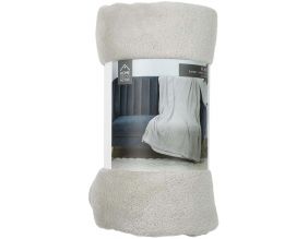 Plaid microfibre 125x150 cm (Beige)