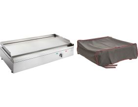 Plancha électrique en inox Chef 80 cm (Avec housse)