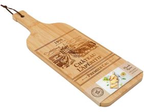 Planche apéro en bambou Bouteille de vin 50 cm