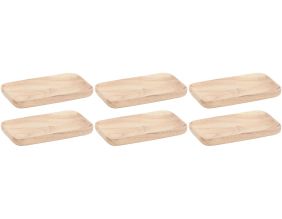 Planche à découper en acacia naturel L15 (Lot de 6)