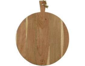 Planche à découper ronde en acacia naturel (Rond)