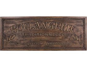 Plaque décorative en bois Boulangerie 108 x 42 cm