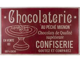 Plaque décorative en fer Commerce 122.5 x 74 cm (Chocolaterie)