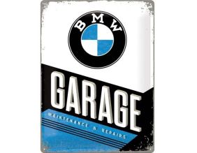 Plaque décorative en métal en relief 40 x 30 cm (BMW Garage)