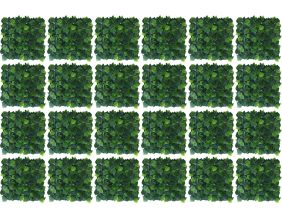 Plaques clipsables de feuillage artificiel 6m² (Lot de 24) (LIerre de Boston)