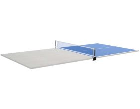 Plateau 2 en 1 dinatoire et Ping Pong pour billard convertible table 8 personnes Arizona (Blanc boisé)