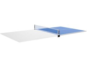 Plateau 2 en 1 dinatoire et Ping Pong pour billard convertible table 8 personnes Arizona (Blanc laqué)