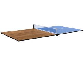Plateau 2 en 1 dinatoire et Ping Pong pour billard convertible table 8 personnes Arizona (Hêtre boisé)