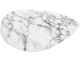 Plateau effet marbre blanc  Marble (29.5 cm)