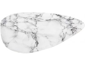 Plateau effet marbre blanc  Marble (34 cm)