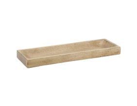 Plateau en manguier sculpté
