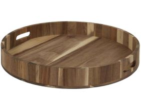 Plateau rond en acacia 40 cm