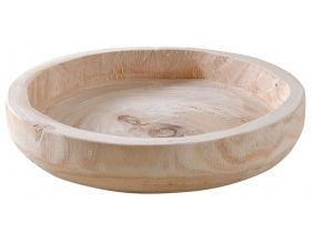 Plateau rond en paulownia (Diamètre 25 cm)
