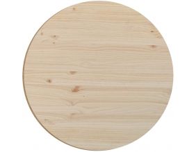 Plateau rond en pin 75 cm (Épaisseur 1,6 cm)