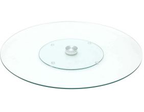 Plateau tournant en verre 45 cm