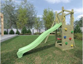 Plateforme de jeux en bois Funny (Toboggan + balançoire)